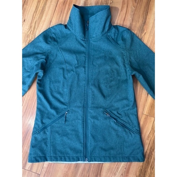The North Face Jackets & Blazers - The North Face Windwall Full Zip Soft Shell‎ Blue Green Teal Jacket Womens LRG